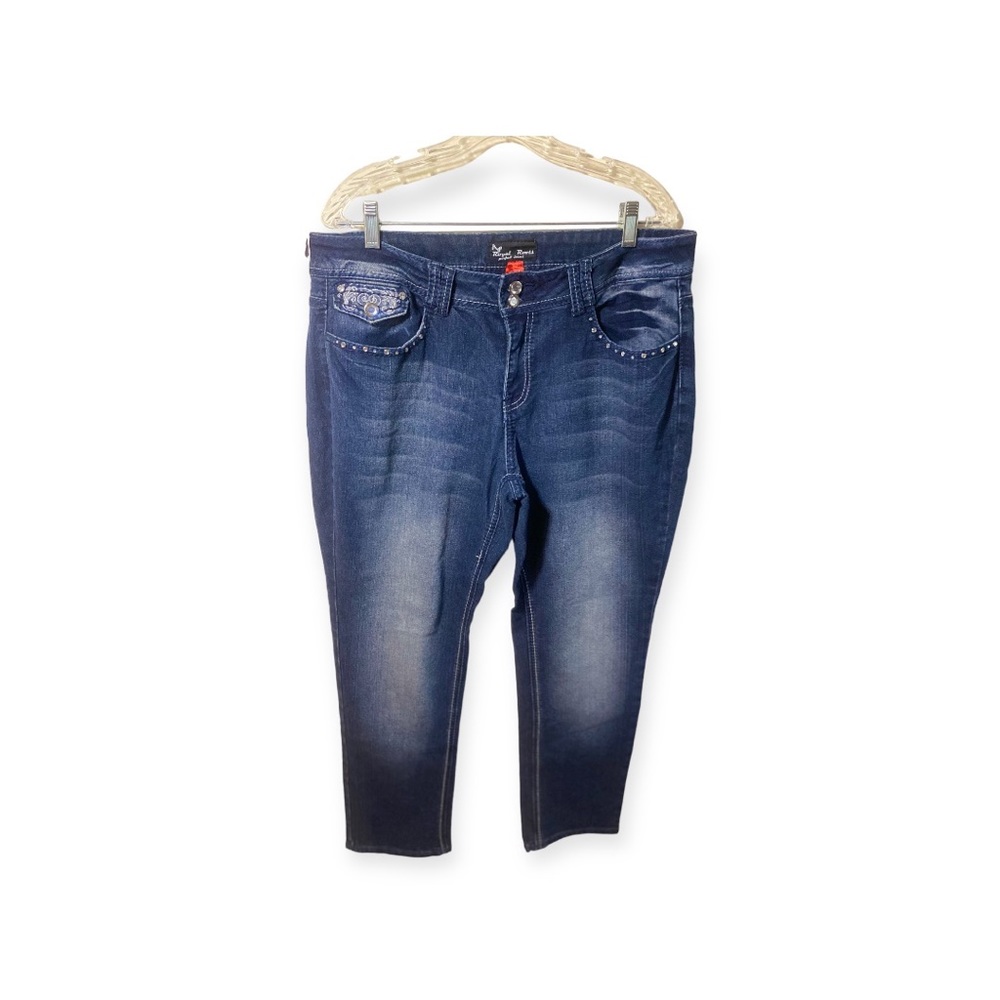Royal Roots Embellished Denim Jeans - 18 (Skinny with Stretch)